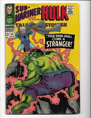 Buy Tales To Astonish 89 - G/vg 3.0 - Stranger - Namor - Incredible Hulk (1967) • 8.89£