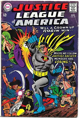 Buy Justice League Of America #55, 1967 Justice Society X-over, Fox/Sekowsky VG • 27.81£