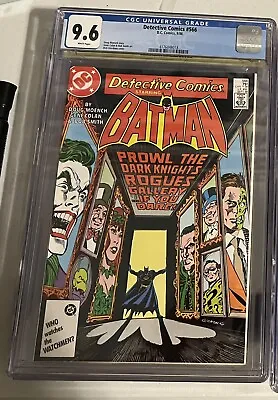 Buy Detective Comics #566 DC 1986 CGC 9.6 Batman Rogues Gallery • 159.90£