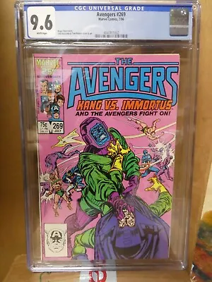 Buy Marvel Comics Avengers 269 CGC 9.6 Battles Kang 1986 • 149.99£
