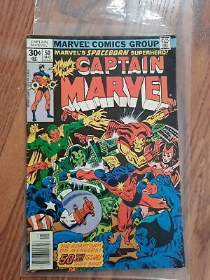 Buy Captain Marvel # 50 VG/F Marvel Comic Book Avengers Hulk Thor Guardians J980 • 5.62£