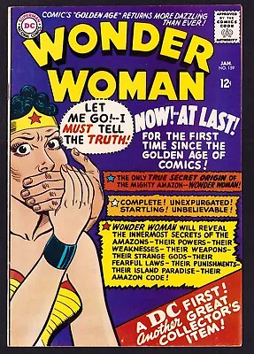 Buy Wonder Woman # 159, 1966  Dc 12 Cent- Secret Origin Of Ww -one Owner Book • 158.32£