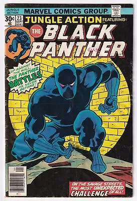 Buy Marvel Jungle Action Ft. Black Panther # 23 Comic Book 1976 A Life On The Line • 17.39£