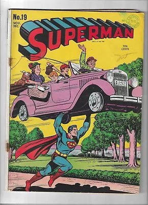 Buy Superman # 19 Good/Very Good [1942] DC Golden Age • 895£