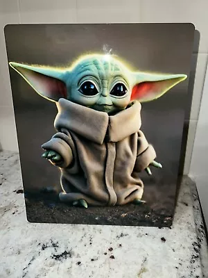 Buy Star Wars, Din Grogu Aka Baby Yoda.  12x8 Chromaluxe LMetal Art Print. • 48.04£