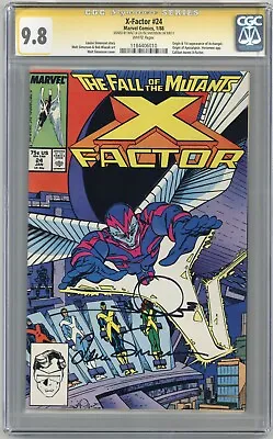 Buy X-FACTOR #24 (1988) CGC GRADE 9.8 NM/M SIGNED 2x By WALT & LOUISE SIMONSON • 441.52£