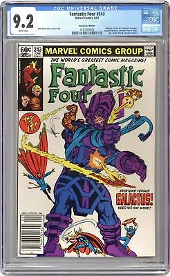 Buy Fantastic Four #243N CGC 9.2 Newsstand 1982 4187483009 • 70.30£