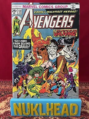 Buy Avengers #131 Marvel 1975 1st Appearance Legion Of Unliving FN • 11.85£