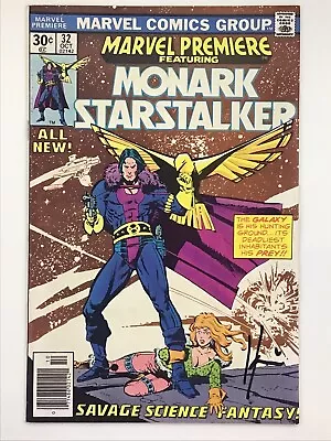 Buy Marvel Premier 32 Signed Howard Chaykin 1st App Monark Starstalker F-VF • 19.76£