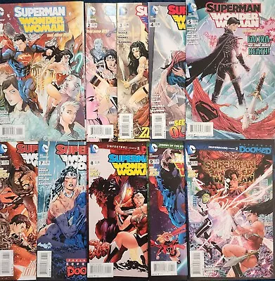 Buy Superman/Wonder Woman #1-10 New 52 DC Comic Book Set/Lot FAORA Key 2013 Doomed • 26.46£