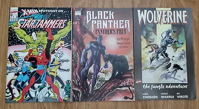 Buy 3 X Marvel Comics TBP Graphic Novels Wolverine Black Panther X-Men Starjammers • 10.99£