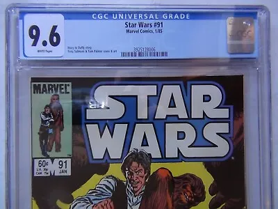 Buy Star Wars 91 (Marvel 1/85) CGC 9.6 WHITE PAGES (Direct) And A Reader Too • 103.90£