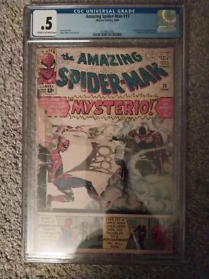 Buy 1964 Amazing Spider-Man 13 CGC .5 1ST Appearance Of MYSTERIO  • 454.20£