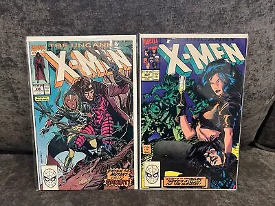Buy Uncanny X-Men #266 VF- AND #267 NM! 1st AND 2nd Gambit Appearance! • 127.92£