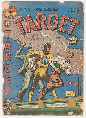 Buy TARGET COMICS Vol 5 No 2 JUN 1944 WW II GOLDEN AGE SUPERHERO -INCOMPLETE- • 9.59£