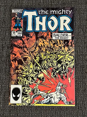 Buy Marvel Comics Thor #344 1st Appearance Of Malekith The Accursed NM- • 16.22£