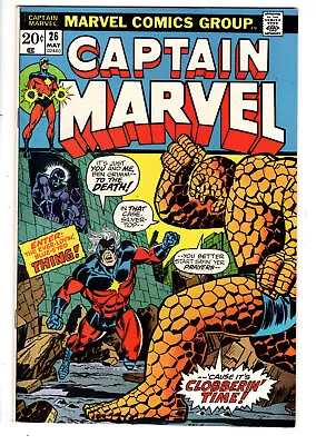 Buy Captain Marvel #26 (1973) - Grade 9.0 - 1st Thanos Cover Appearance! • 94.87£