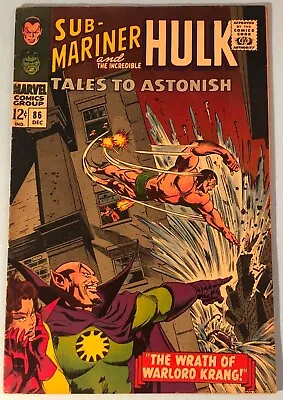 Buy Tales To Astonish 86 Fine+ 1966 Marvel Sub-Mariner Hulk Stan Lee John Buscema • 15.80£
