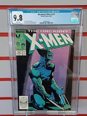 Buy UNCANNY X-MEN #234 (Marvel Comics, 1988) CGC Graded 9.8  ~ WHITE Pages • 99.29£