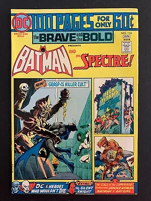 Buy Brave & The Bold #116 *sharp!* (dc, 1975) 100 Page Giant!  Cardy!  Lots Of Pics! • 15.80£