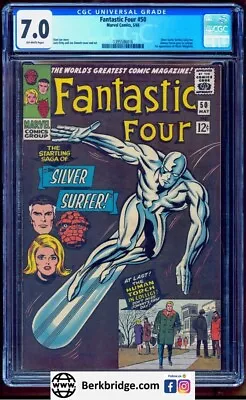 Buy Fantastic Four 50 Cgc 7.0 Nicer Than Most 7.5 💎 Part 3 Of Ff 48 49 Trilogy 5/66 • 474.31£