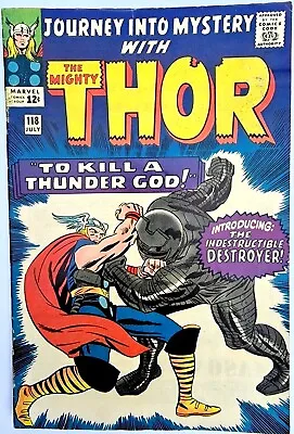 Buy Thor Journey Into Mystery 118 Marvel Silver Age 1965 1st App Of The Destroyer • 194.99£