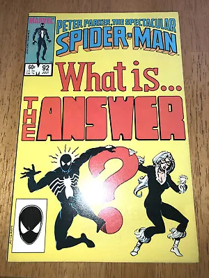Buy Spectacular Spider-Man 92 High Grade 1st Full The Answer, Black Cat         A388 • 9.56£