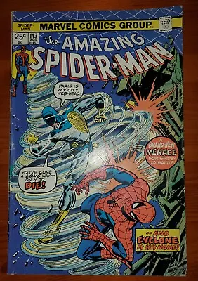 Buy MARVEL Key Issue! The Amazing Spider-Man #143, 1975 1st Cyclone Appearance! • 28.15£