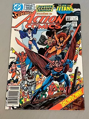 Buy ACTION COMICS #546 NM 9.4 HIGH GRADE BRONZE AGE DC Teen Titans, Justice League • 10.39£