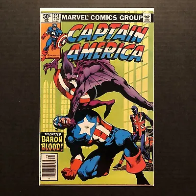 Buy Captain America #254  Newsstand Edition  NM-  Marvel 1981 • 12.66£