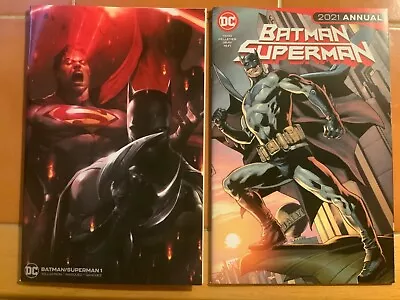 Buy DC Comics - BATMAN / SUPERMAN #1 (2019 MATTINA VARIANT) & ANNUAL 1 (2021) • 6.99£