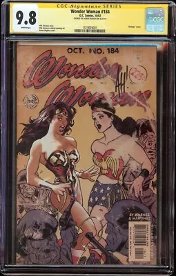 Buy Wonder Woman # 184 CGC 9.8 White SS (DC, 2002) Classic Hughes Cover & Sig • 315.68£