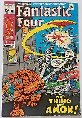 Buy Fantastic Four . No. 111. (1st Series). Bronze Age 1971. Fn-.  5.5.  Stan Lee. • 12.99£
