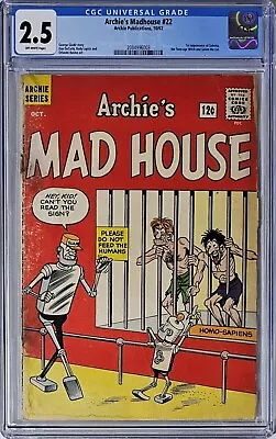 Buy Archie's Madhouse #22 CGC 2.5 1962 1st Appearance Of Sabrina Teen Age Witch! • 434.83£