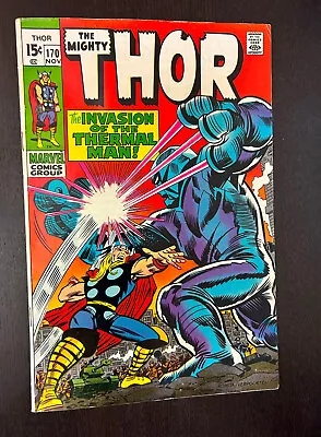 Buy THOR #170 (Marvel Comics 1969) -- Silver Age Superheroes -- VG+ • 10.12£
