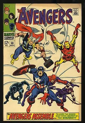 Buy Avengers #58 VF- 7.5 2nd Appearance Vision! Ultron/Vision Origin! Marvel 1968 • 70.20£