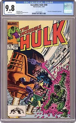 Buy Incredible Hulk #290 CGC 9.8 1983 4377037010 • 73.12£