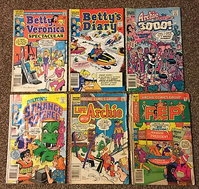 Buy Lot Of 6 Vintage Archie Betty And Veronica Comic Books 80’s 90’s Pep • 20.01£