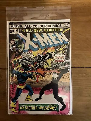 Buy Uncanny X-Men #97, Marvel Comics, 1976, 1st Lilandra UK Pence Edition • 75£