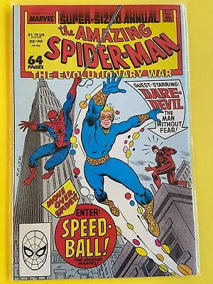 Buy AMAZING SPIDER-MAN ANNUAL #22    1st APPEARANCE OF SPEEDBALL • 27.66£