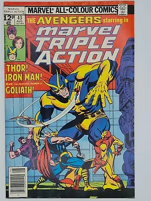 Buy Marvel Triple Action Vol:1 #43 1978 Marvel Comics Pence Variant • 5.95£