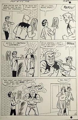 Buy Original Art, PEP #214 P#4/29 Dan DeCARLO? 1968  Mop Up  Archie (A# 2002 • 119.93£