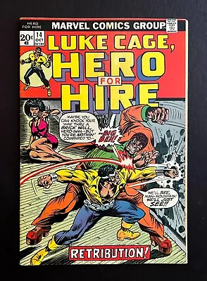 Buy LUKE CAGE: HERO FOR HIRE #14 Nice Copy 1st Big Ben Appearance Marvel Comics 1973 • 19.76£
