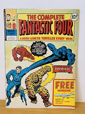 Buy The Complete FANTASTIC FOUR Comic - No 1 - Date 28/09/1977 - UK Paper Comic • 14.99£