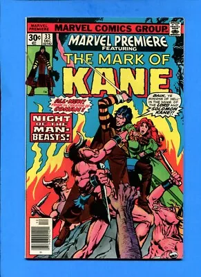 Buy Marvel Premiere #33 Mark Of (Solomon) Kane Dec. 1976 Comic Chaykin FN/VF • 2.37£