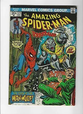 Buy Amazing Spider-Man #124 1st Appearance Of Man-Wolf 1963 Series Marvel • 145.46£