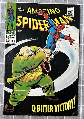 Buy The Amazing Spider Man#60 King Pin V/F- Condition Vintage Marvel 1968 • 104.56£