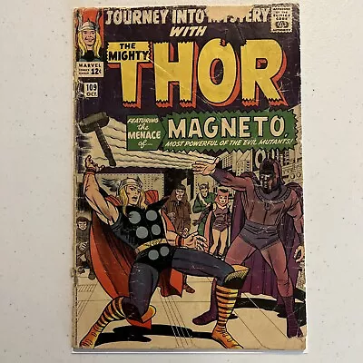 Buy Journey Into Mystery Thor 109 Marvel Comics 1964 Vs Magneto • 47.30£