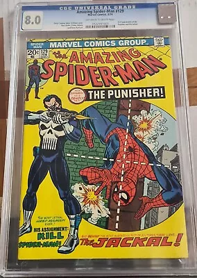 Buy AMAZING SPIDER-MAN #129 CGC 8.0 VF OFF WHITE TO White Pages 1st App Punisher (B) • 1,699.99£