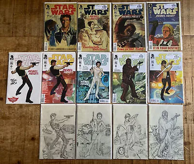 Buy Star Wars Rebel Heist 1-4 Adam Hughes, Kindt, Phoenix, Sketch Complete Set • 949£